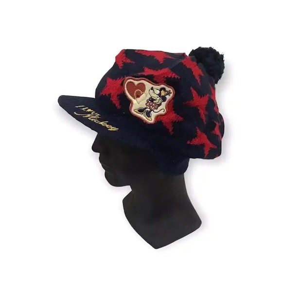Tokyo Japan Disney Mickey Mouse Bobble Beanie Snow Heavy Hat 58cm